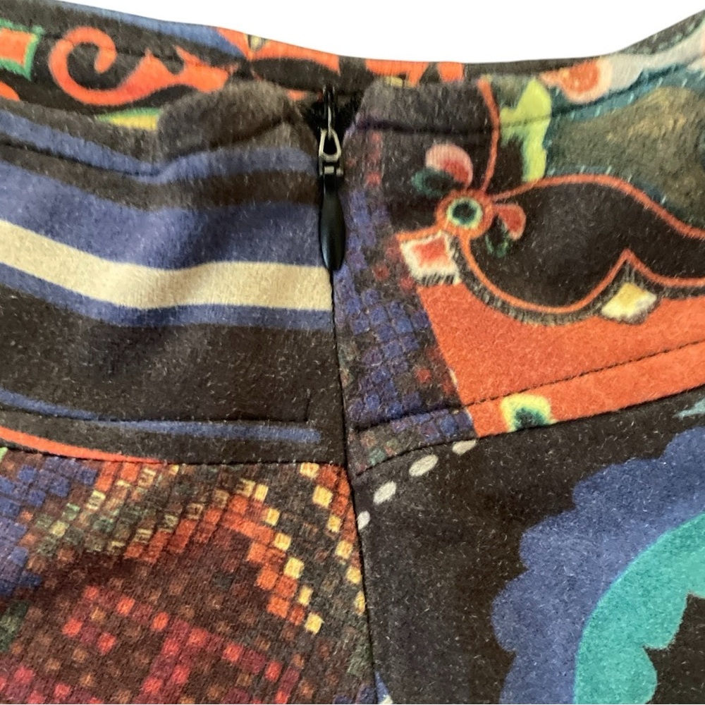 Multicolor Desigual abstract Patterned Women's Sk… - image 3
